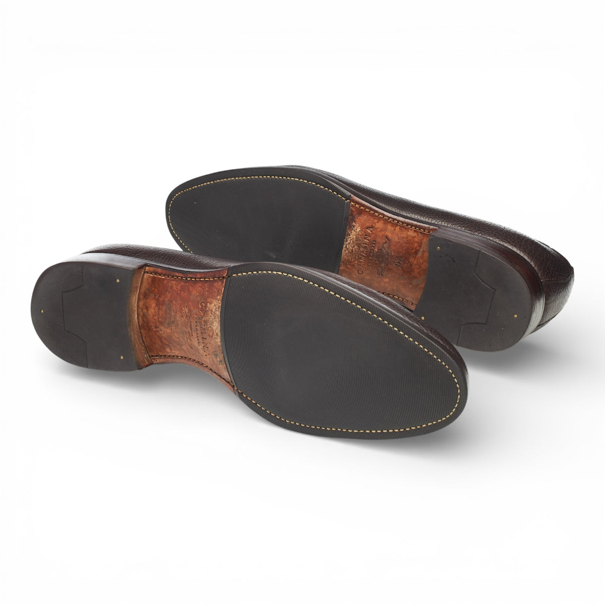 '80215' Dark Brown Leather Tassel Loafers UK 9.5 EE