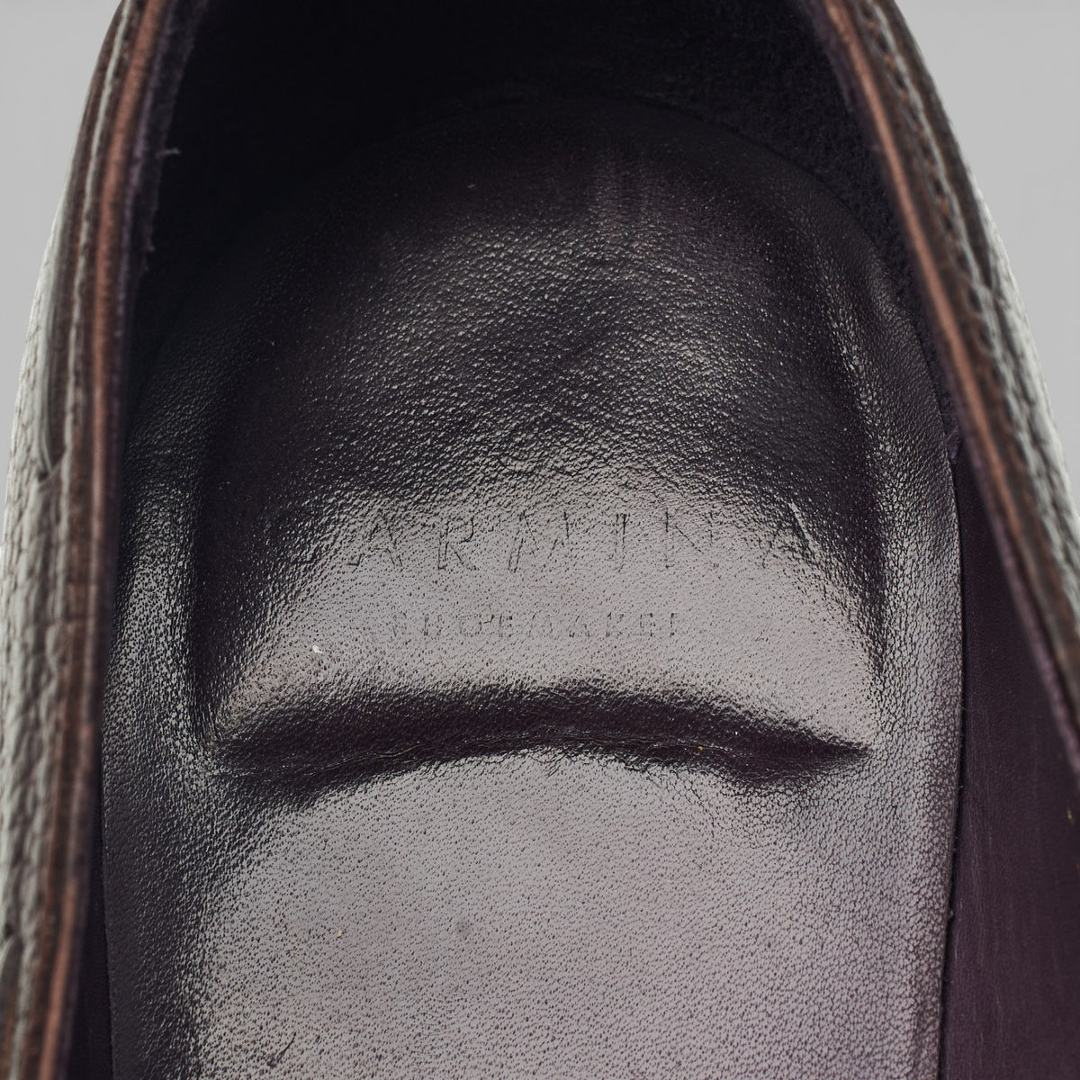 '80215' Dark Brown Leather Tassel Loafers UK 9.5 EE