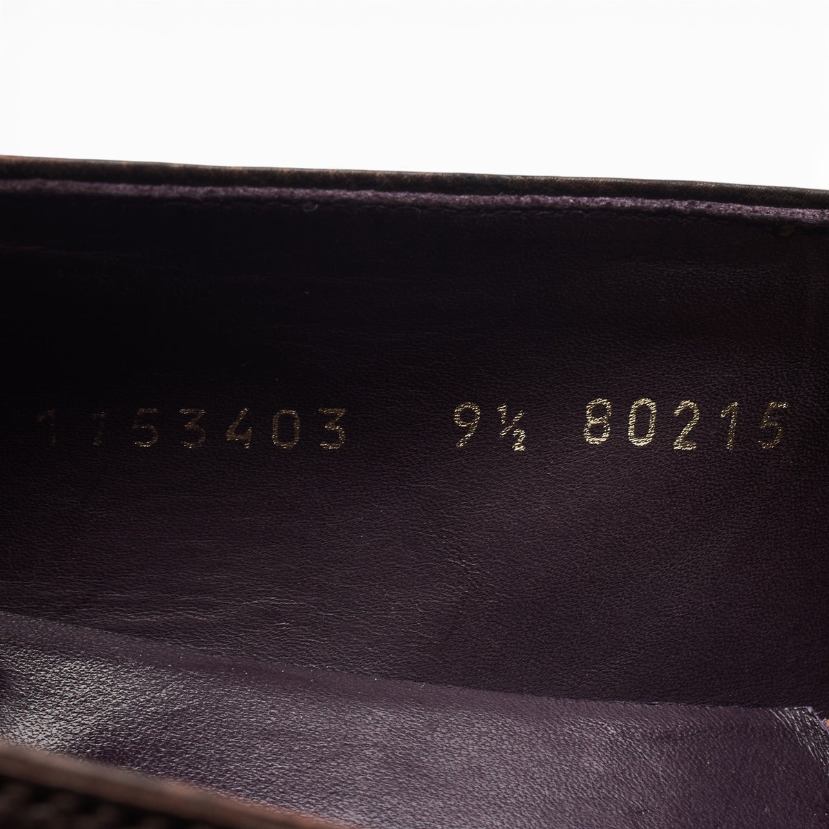 '80215' Dark Brown Leather Tassel Loafers UK 9.5 EE