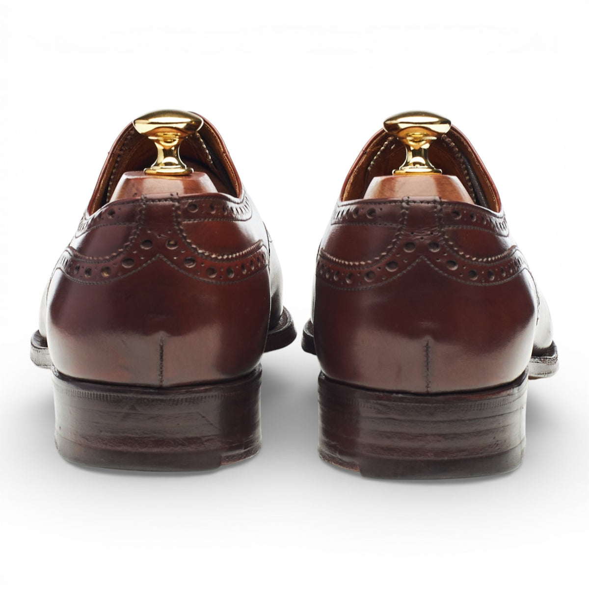 'Diplomat' Tan Brown Leather Oxford Brogues UK 9 F
