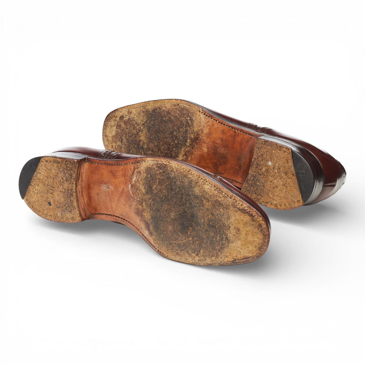 'Diplomat' Tan Brown Leather Oxford Brogues UK 9 F