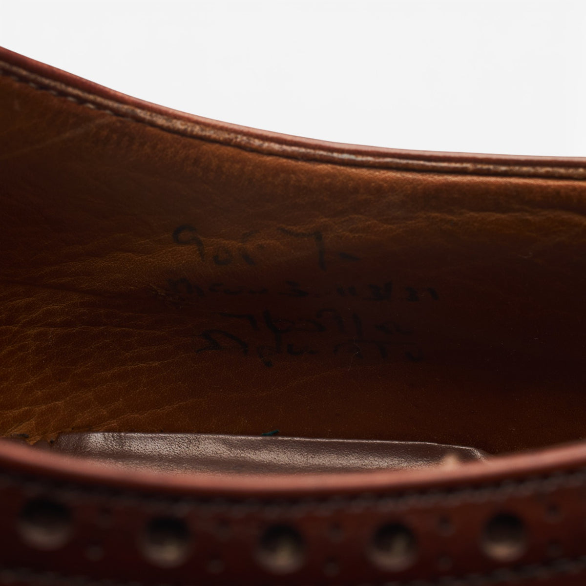 'Diplomat' Tan Brown Leather Oxford Brogues UK 9 F