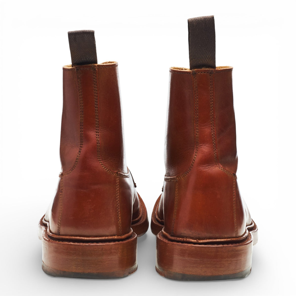 'Burford' Tan Brown Leather Boots UK 7.5