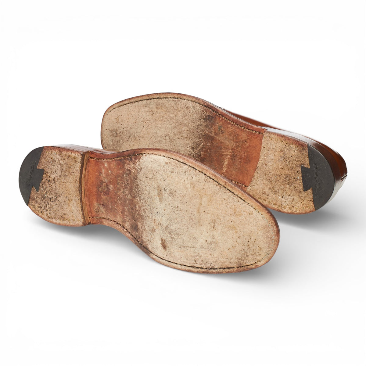 'Grafton' Tan Brown Leather Derby Brogues UK 10 F