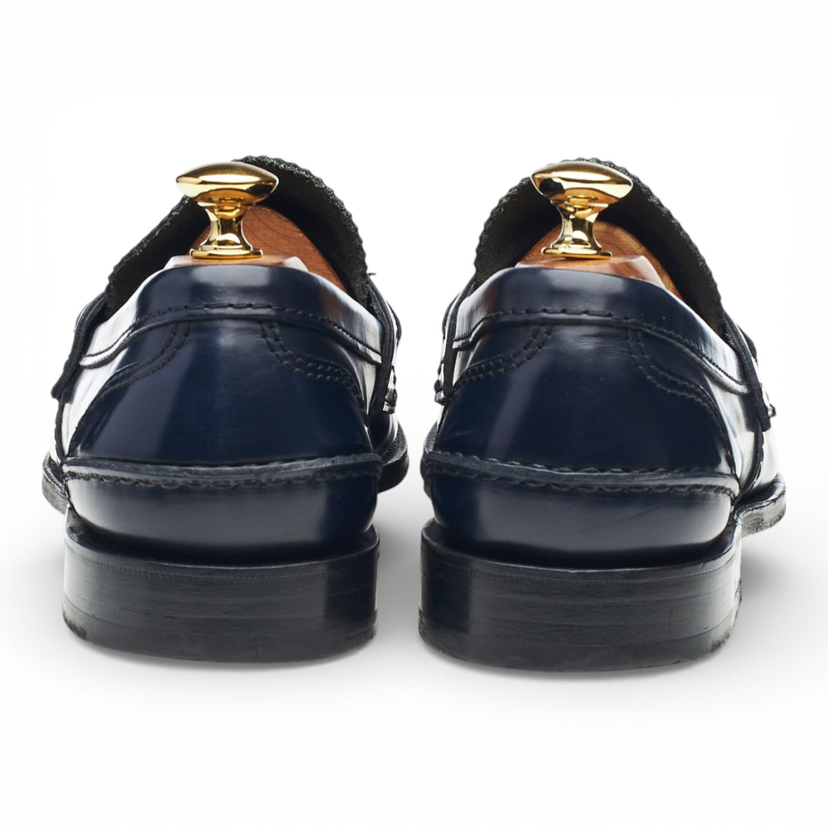 'Tunbridge' Navy Blue Leather Loafers UK 7 F