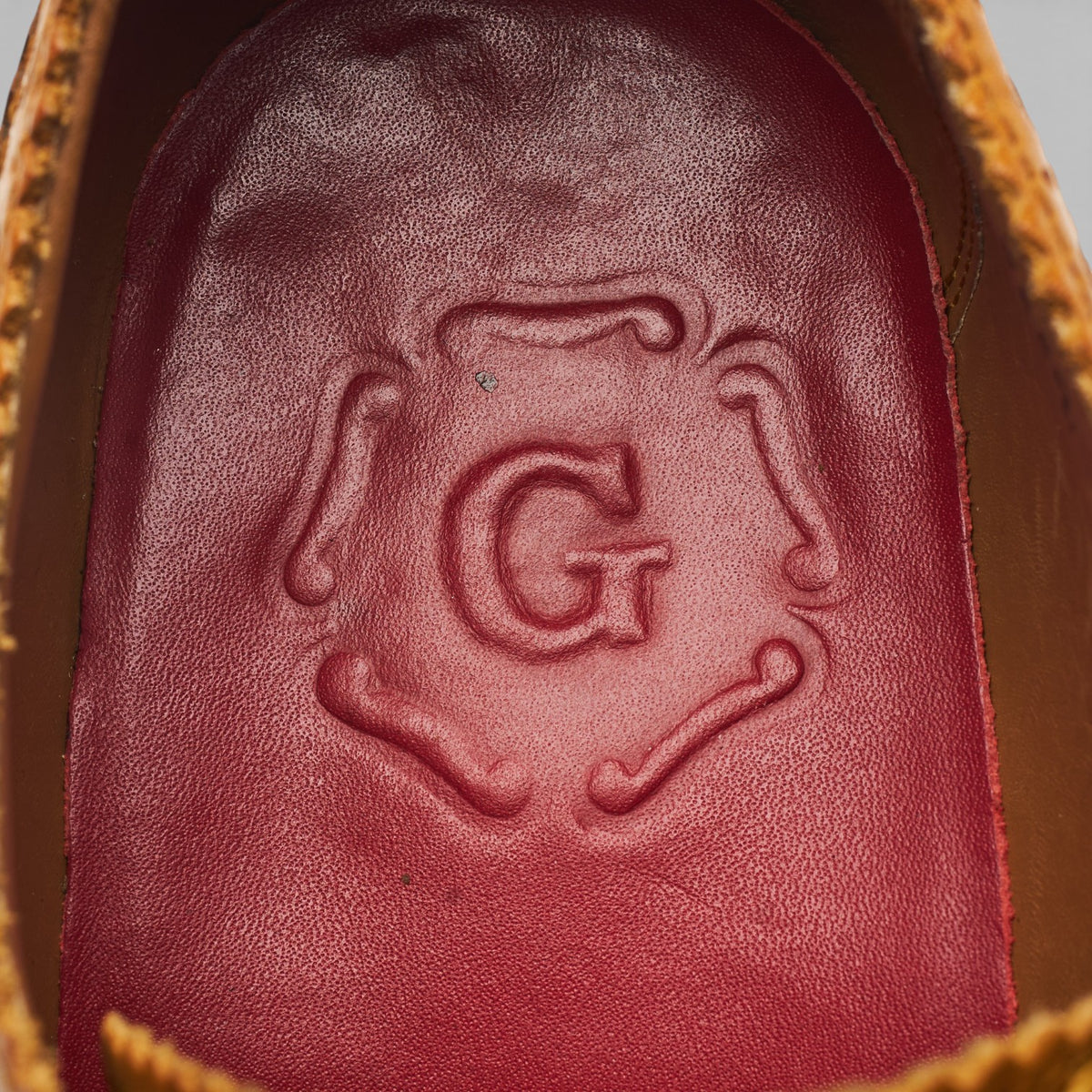 'Archie' Tan Brown Leather Derby Brogues UK 7 G