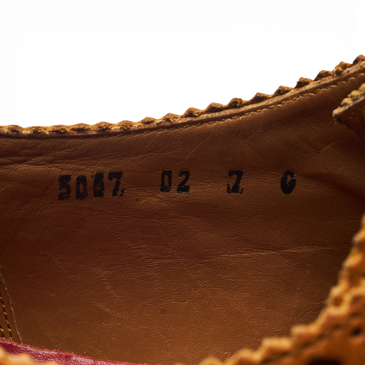 'Archie' Tan Brown Leather Derby Brogues UK 7 G