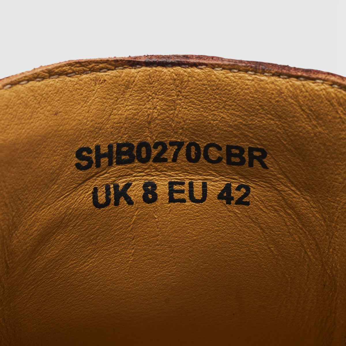 Tan Brown Grain Leather Derby Brogues UK 8 F