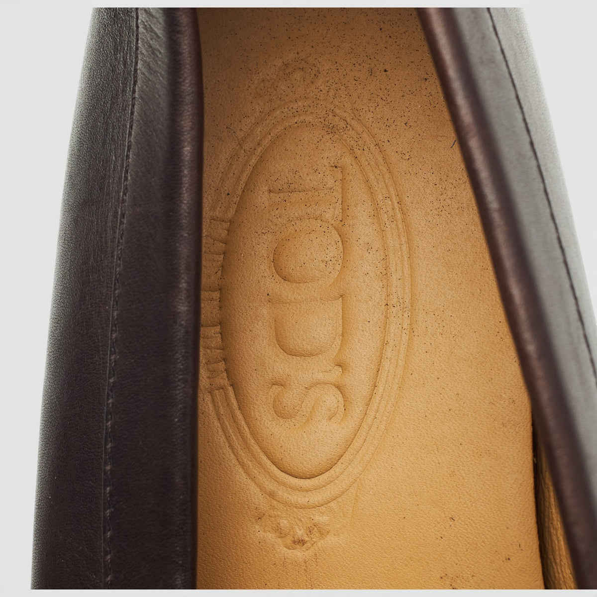 Dark Brown Leather Loafers UK 7.5