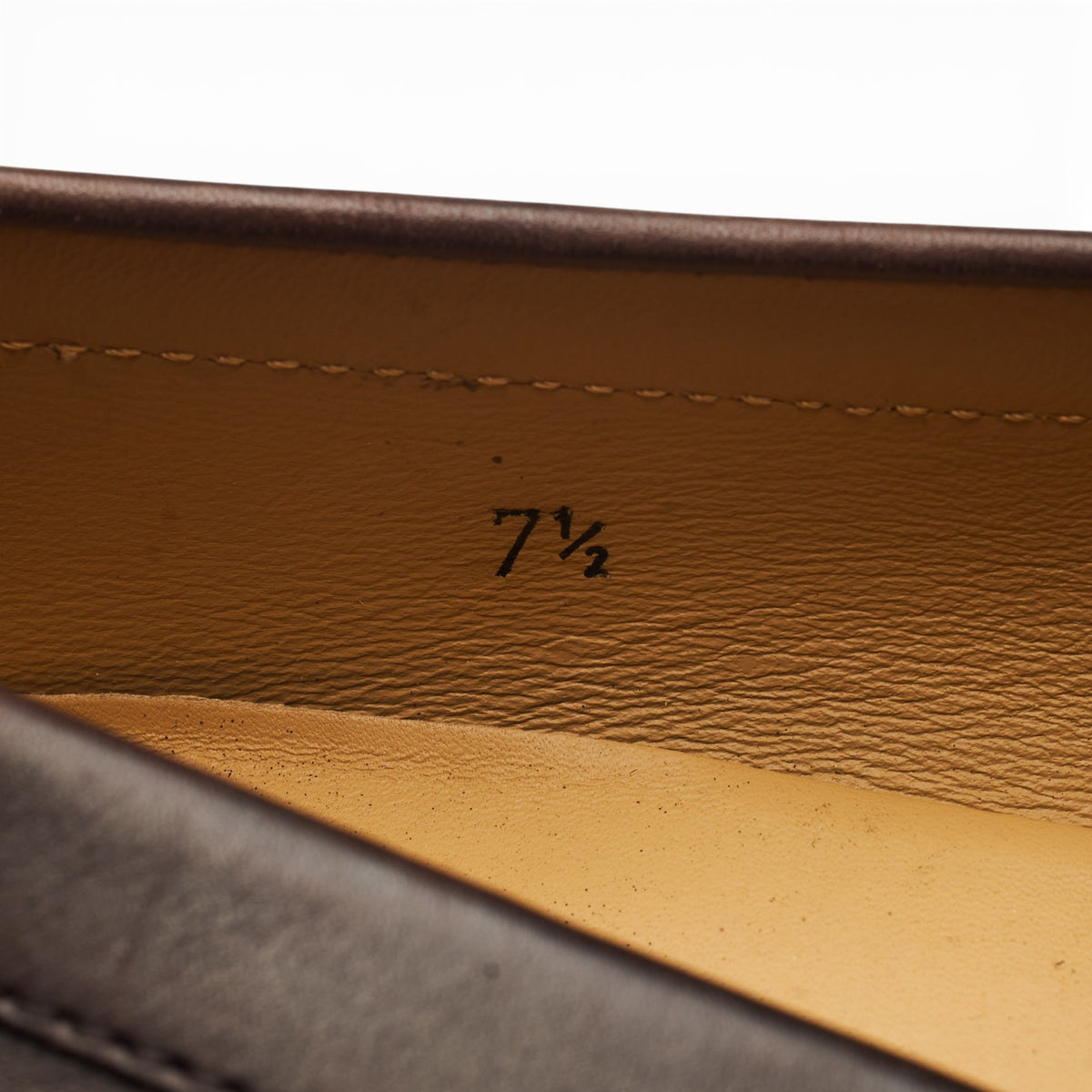 Dark Brown Leather Loafers UK 7.5