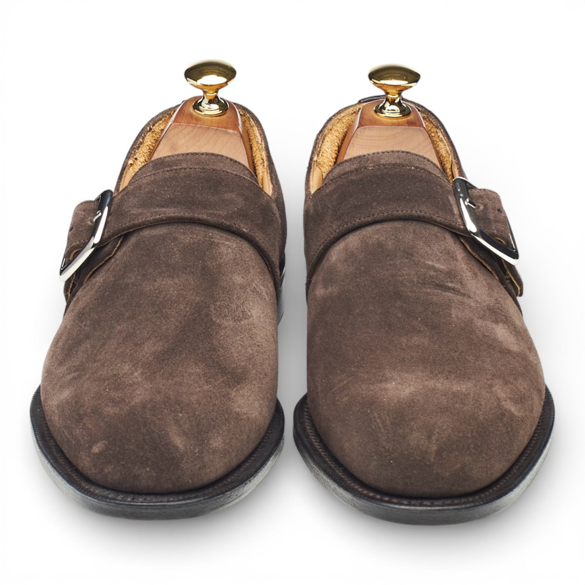 MTO 'Westbury' Brown Suede Monk Strap UK 6 G