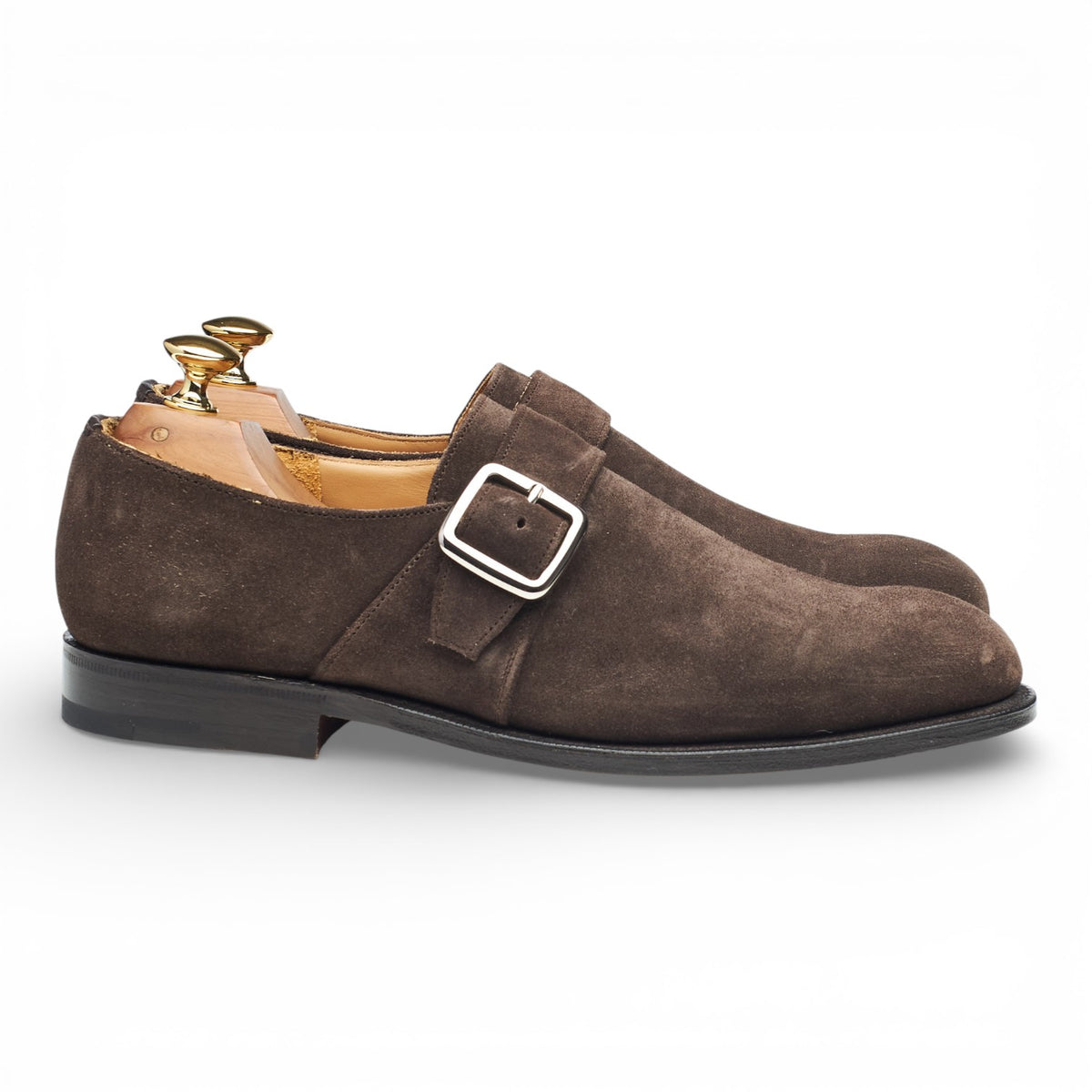 MTO 'Westbury' Brown Suede Monk Strap UK 6 G