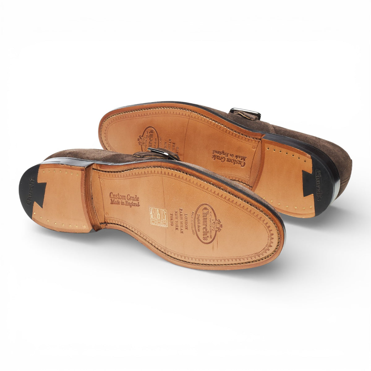 MTO 'Westbury' Brown Suede Monk Strap UK 6 G