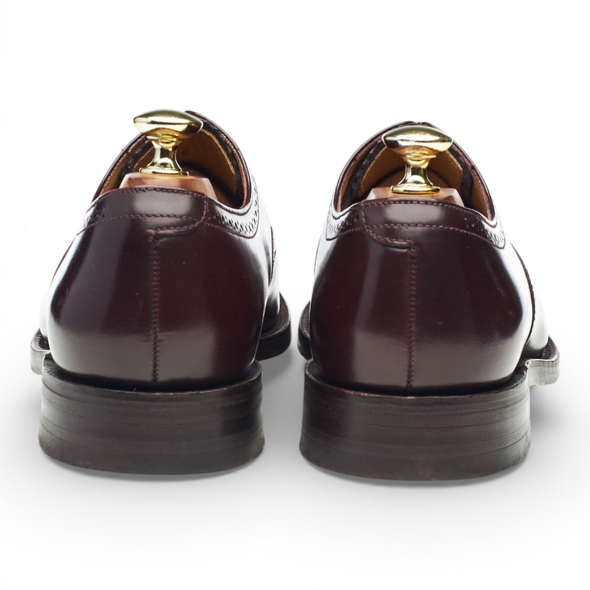 '206' Burgundy Leather Oxford Semi Brogues UK 7.5 F