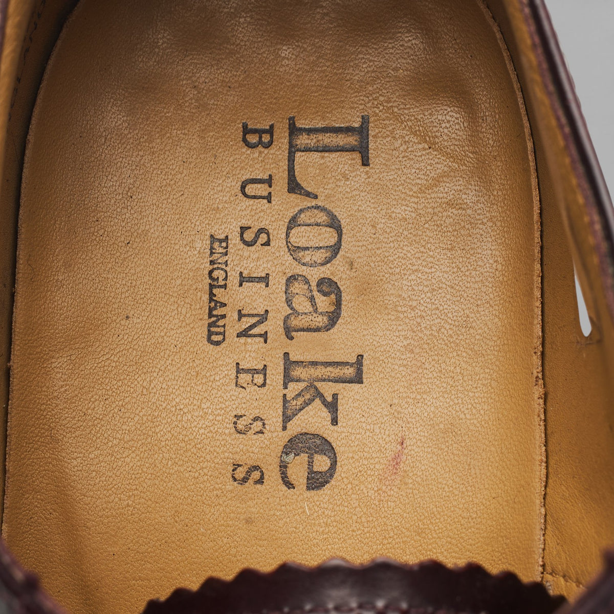 '206' Burgundy Leather Oxford Semi Brogues UK 7.5 F