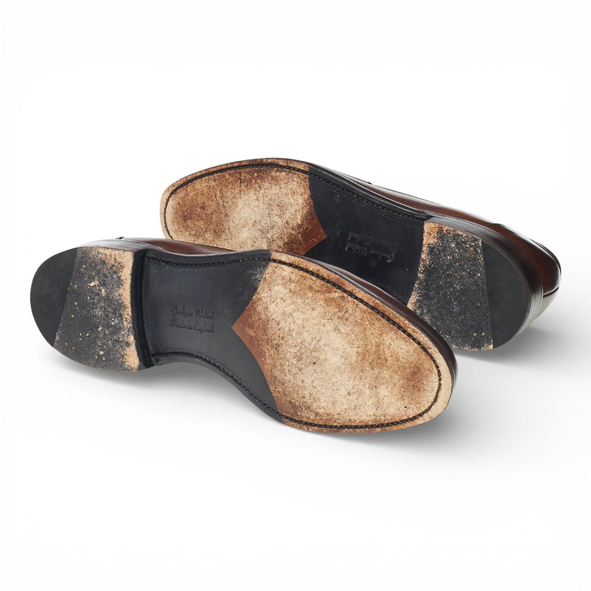 1880 'Hornbeam' Dark Brown Leather Loafers UK 7 F