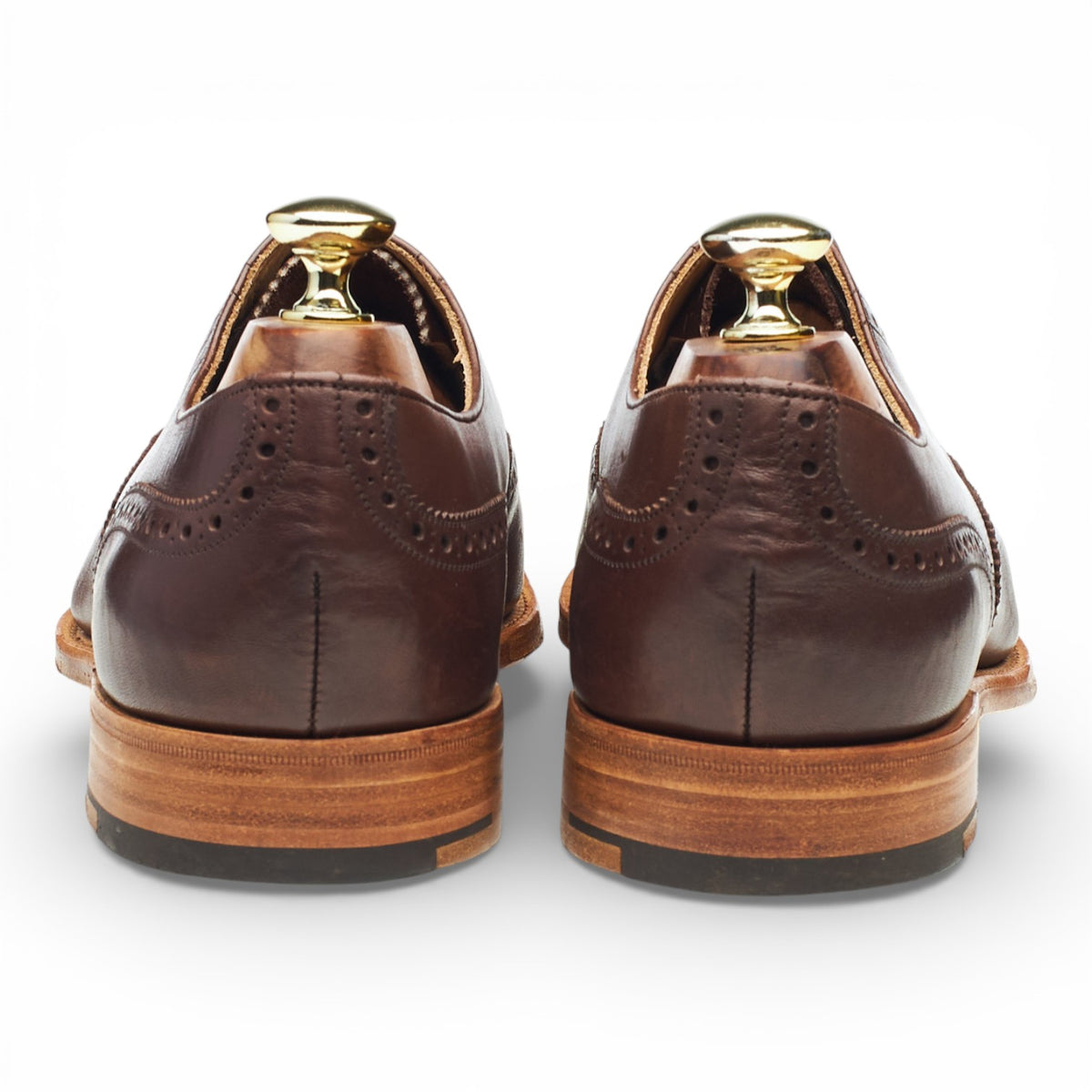 'Sidney' Brown Leather Oxford Brogues UK 7 G