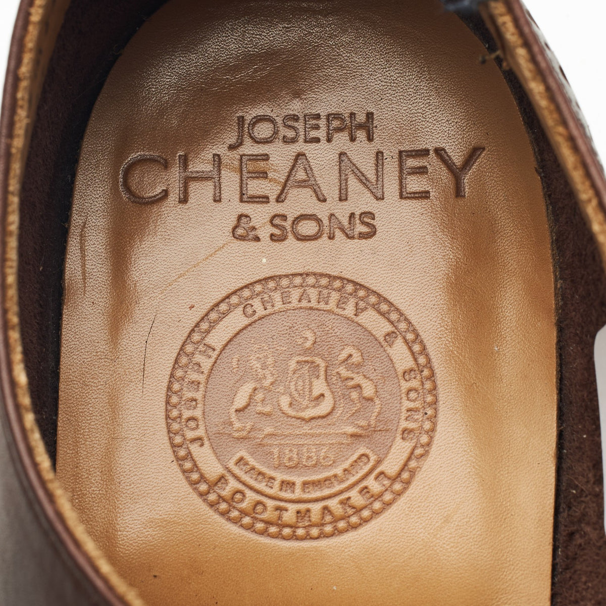 'Sidney' Brown Leather Oxford Brogues UK 7 G