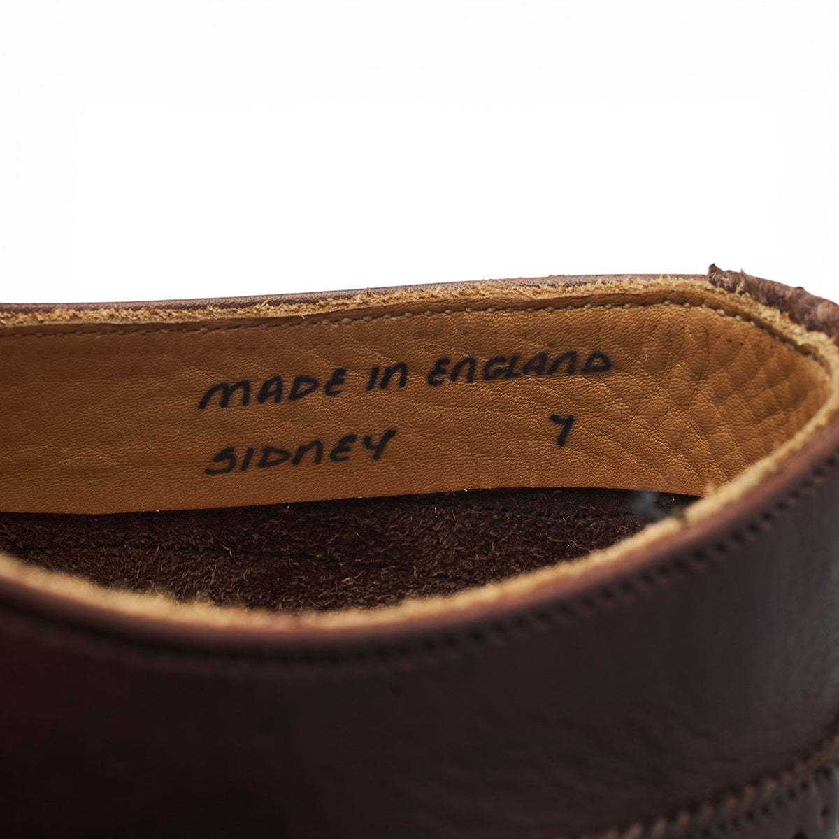 'Sidney' Brown Leather Oxford Brogues UK 7 G