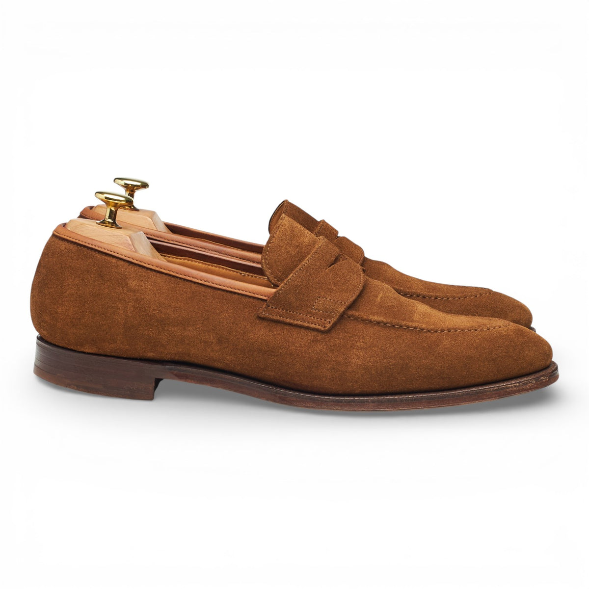 'Sydney' Snuff Brown Suede Loafers UK 8 E