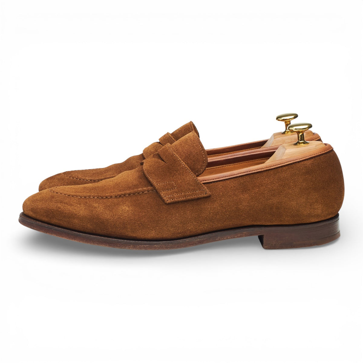 'Sydney' Snuff Brown Suede Loafers UK 8 E