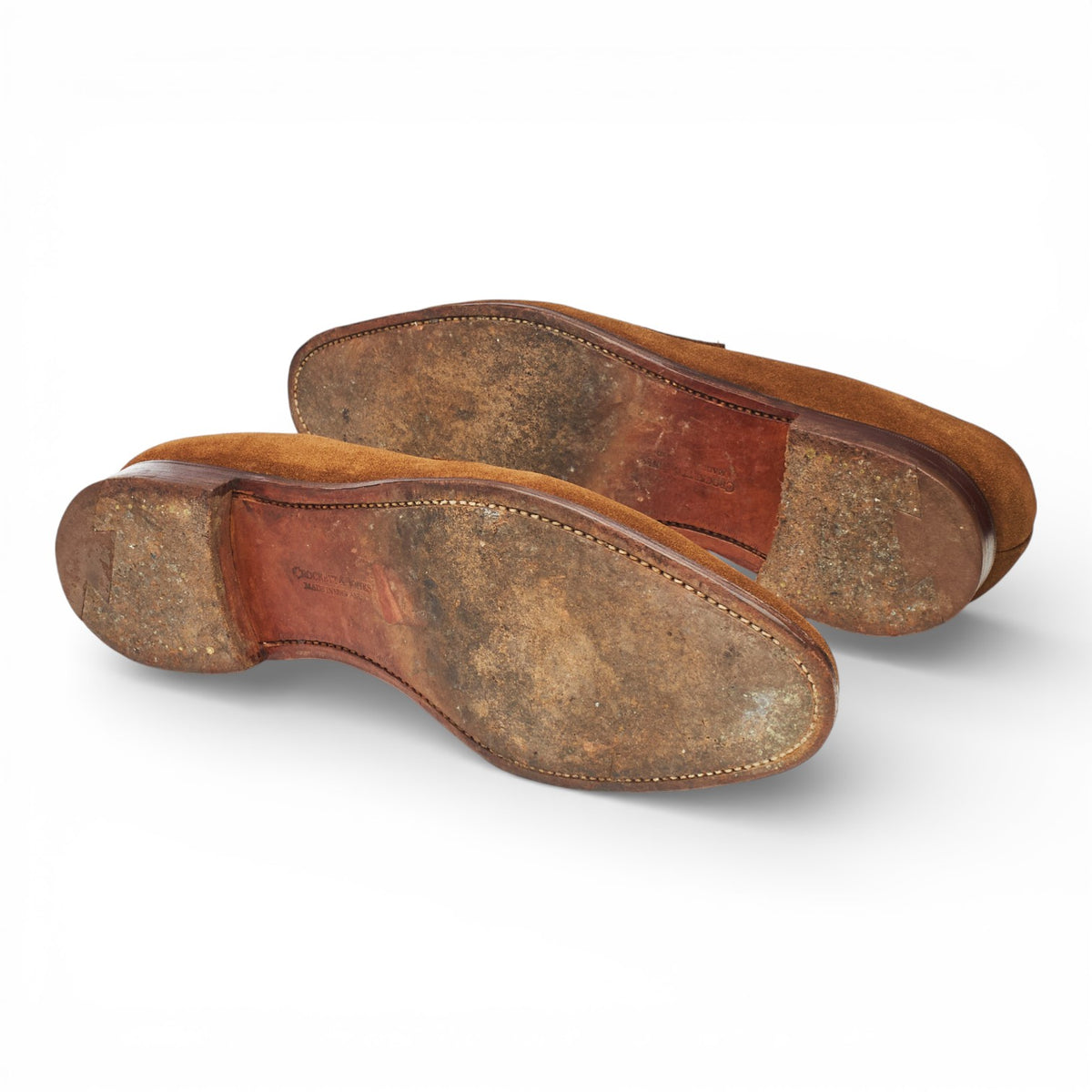 'Sydney' Snuff Brown Suede Loafers UK 8 E