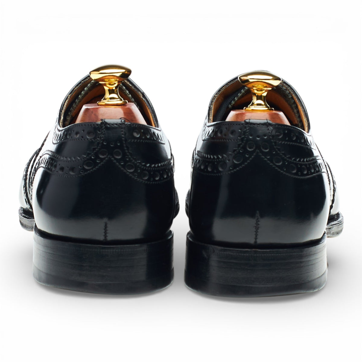 'Burwood' Black Leather Oxford Brogues UK 9.5 F