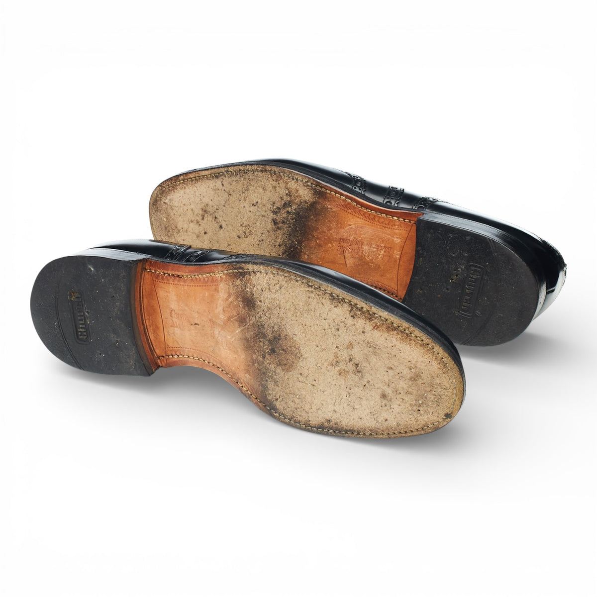 'Burwood' Black Leather Oxford Brogues UK 9.5 F