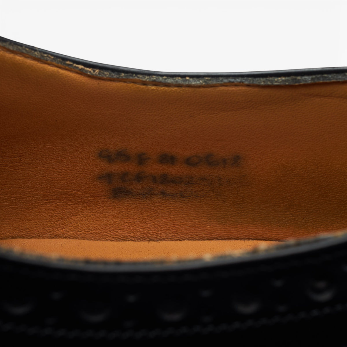 'Burwood' Black Leather Oxford Brogues UK 9.5 F