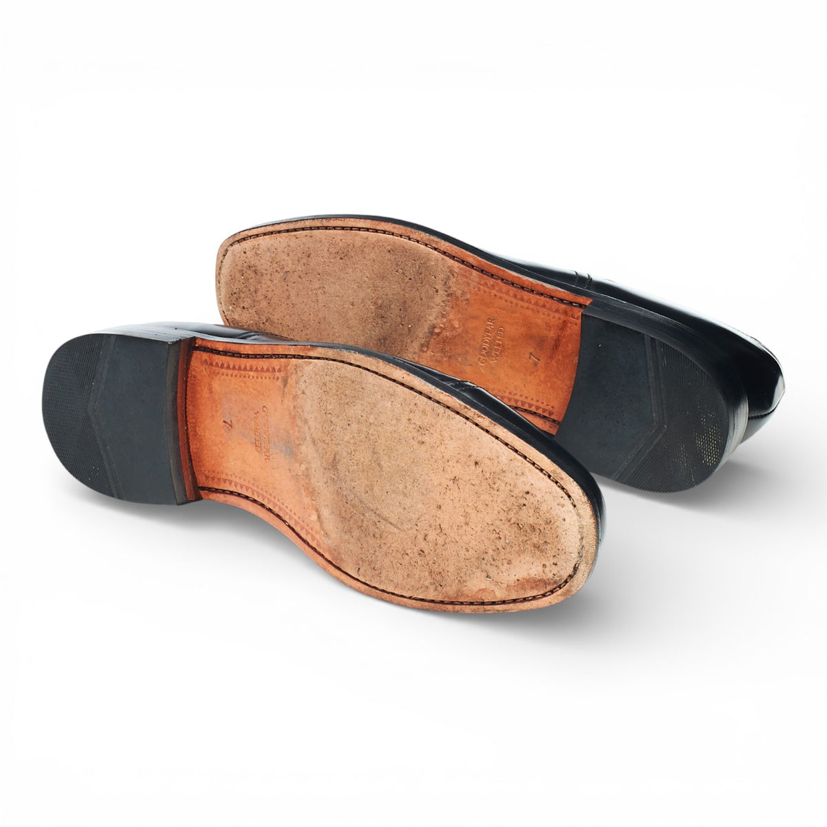 'Hull II' Black Leather Oxford UK 7 G