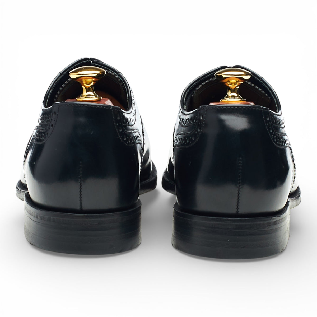'Overton' Black Leather Oxford Brogues UK 9 F