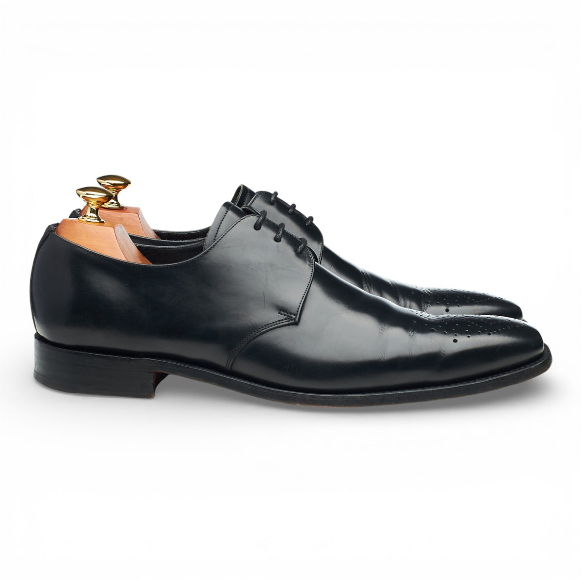 'Darlington' Black Leather Derby UK 9 F