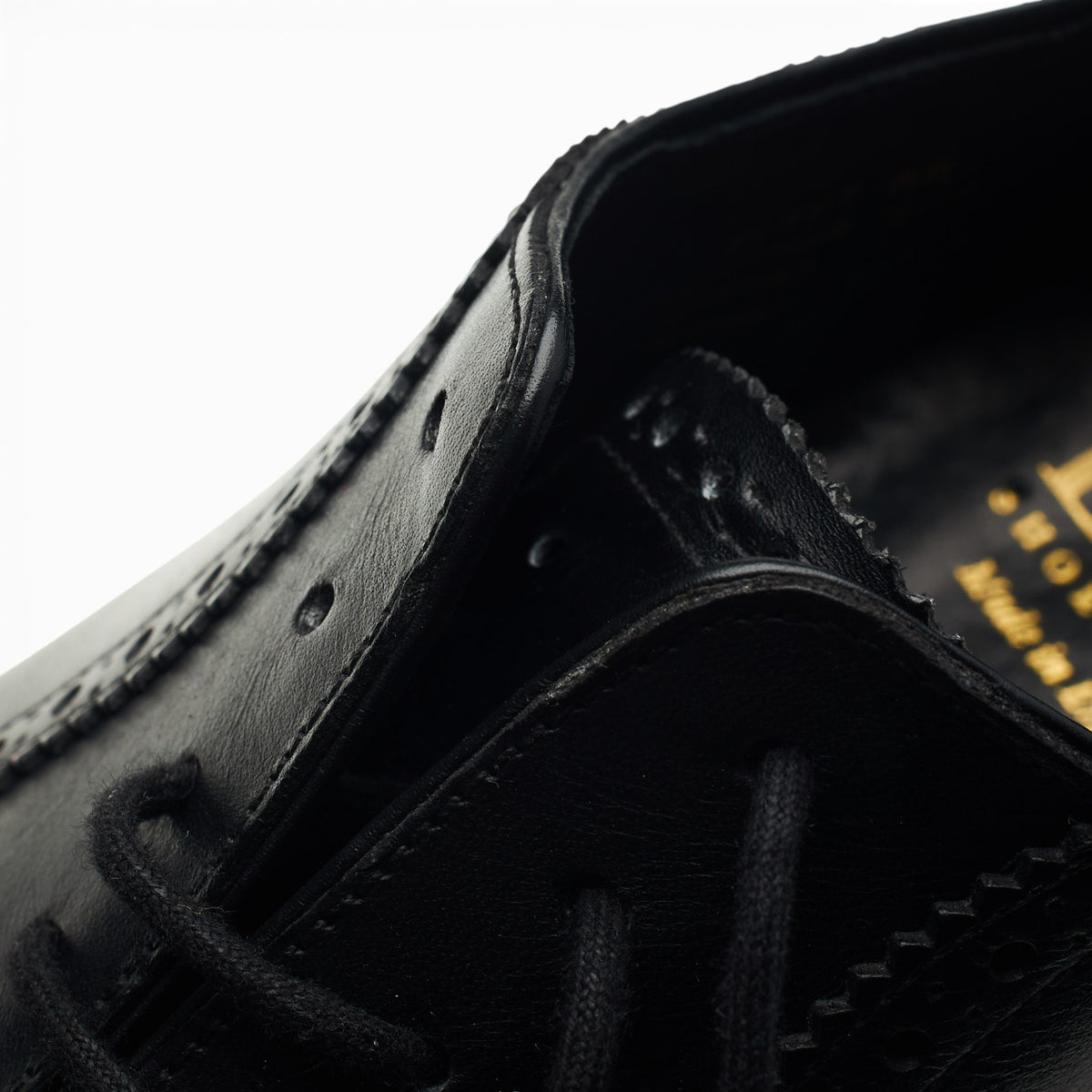 1880 'Fleet' Black Leather Oxford Brogues UK 7 F