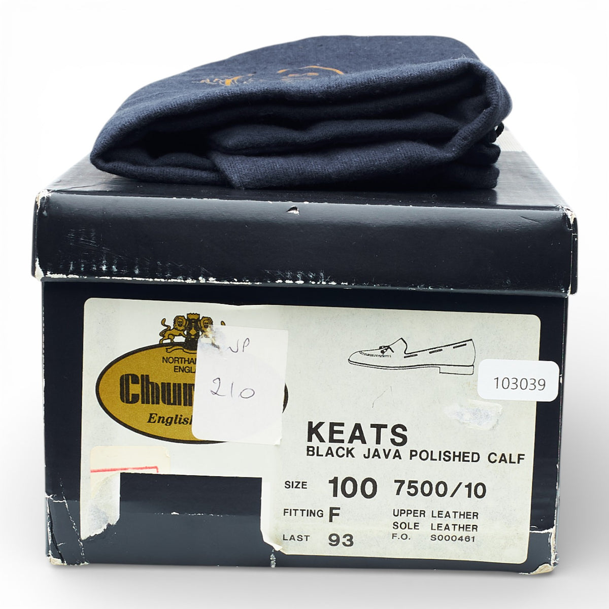 'Keats' Black Leather Tassel Loafers UK 10 F