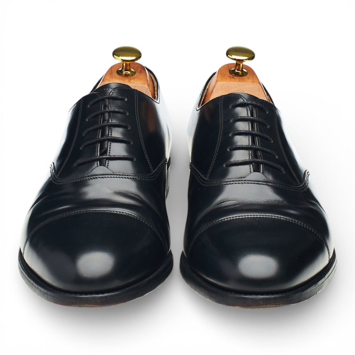 'Arnold' Black Leather Oxford UK 8.5 G