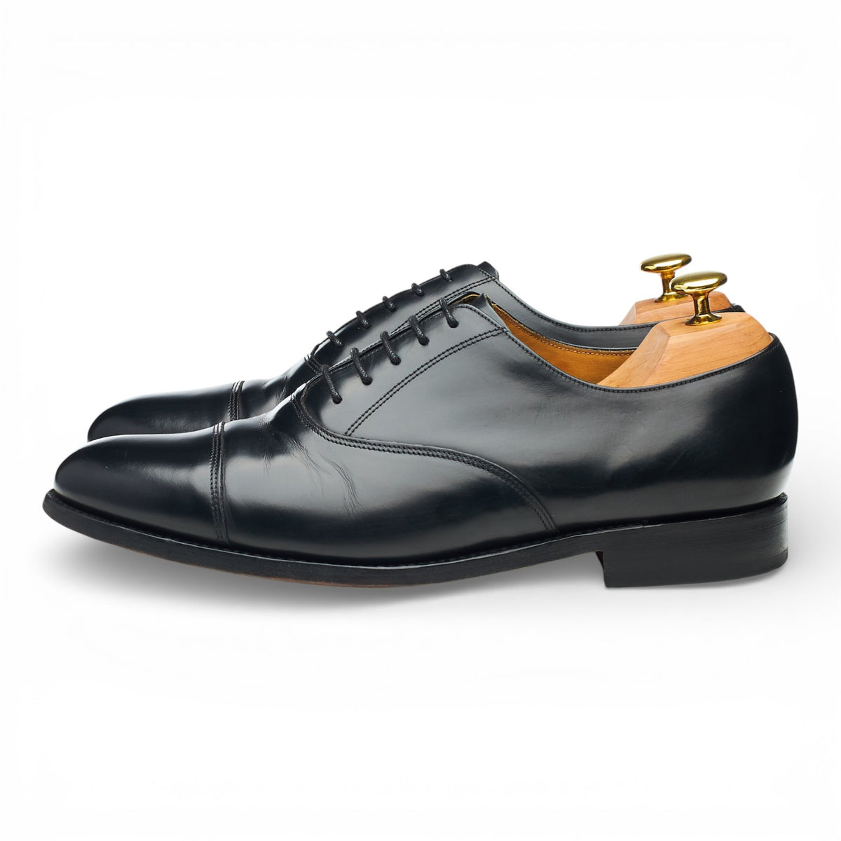 'Arnold' Black Leather Oxford UK 8.5 G