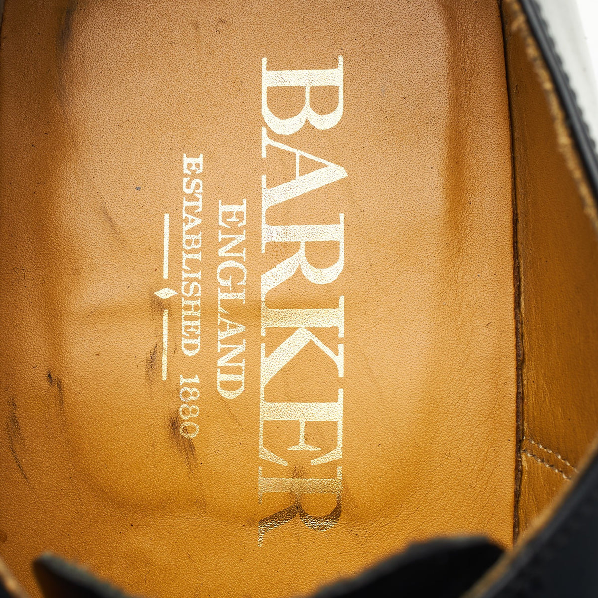 'Arnold' Black Leather Oxford UK 8.5 G