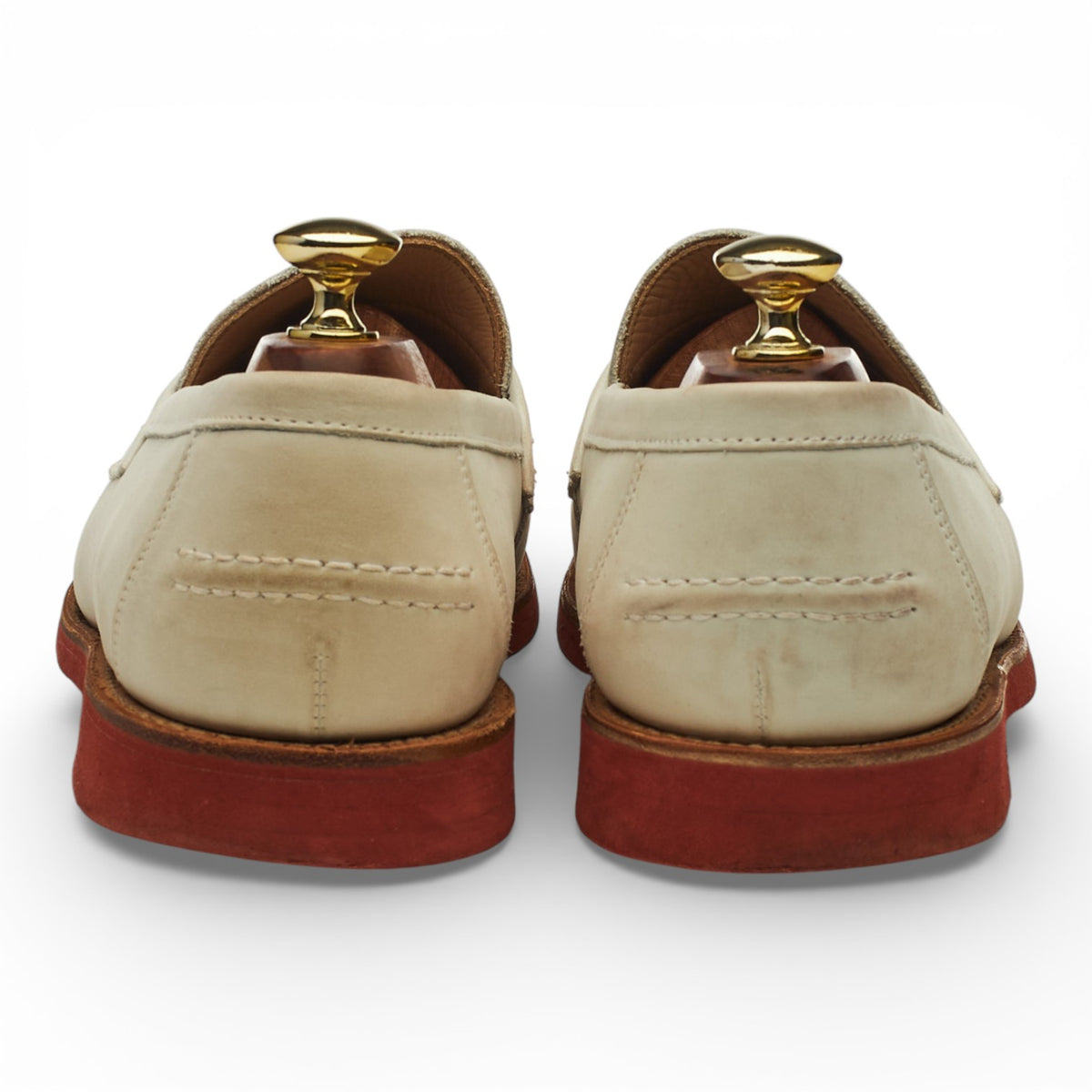 '8281' White Nubuck Loafers UK 7.5