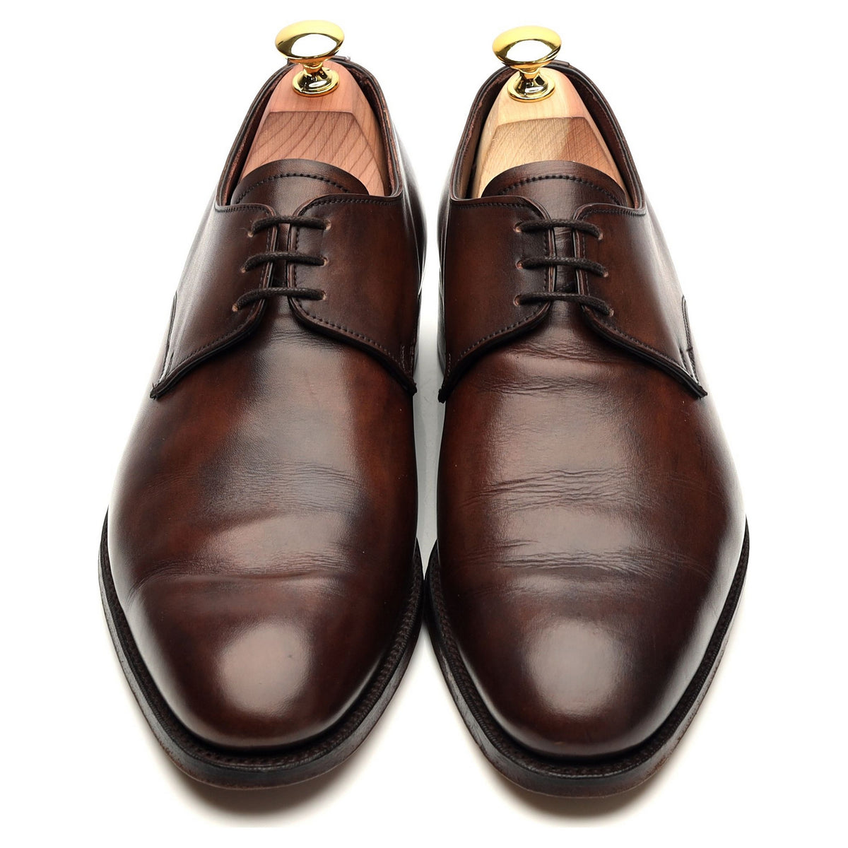 The Cobbler &#39;Berkley&#39; Brown Museum Leather Derby UK 9.5 F