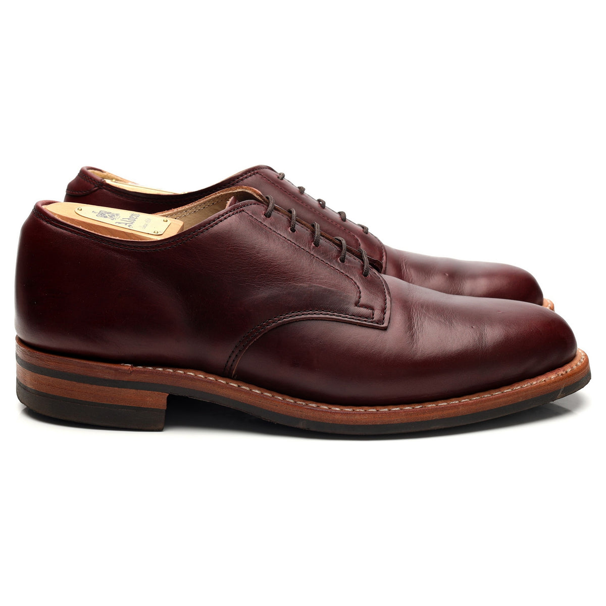 &#39;Otto&#39; Burgundy Leather Derby UK 9.5 US 10 EE