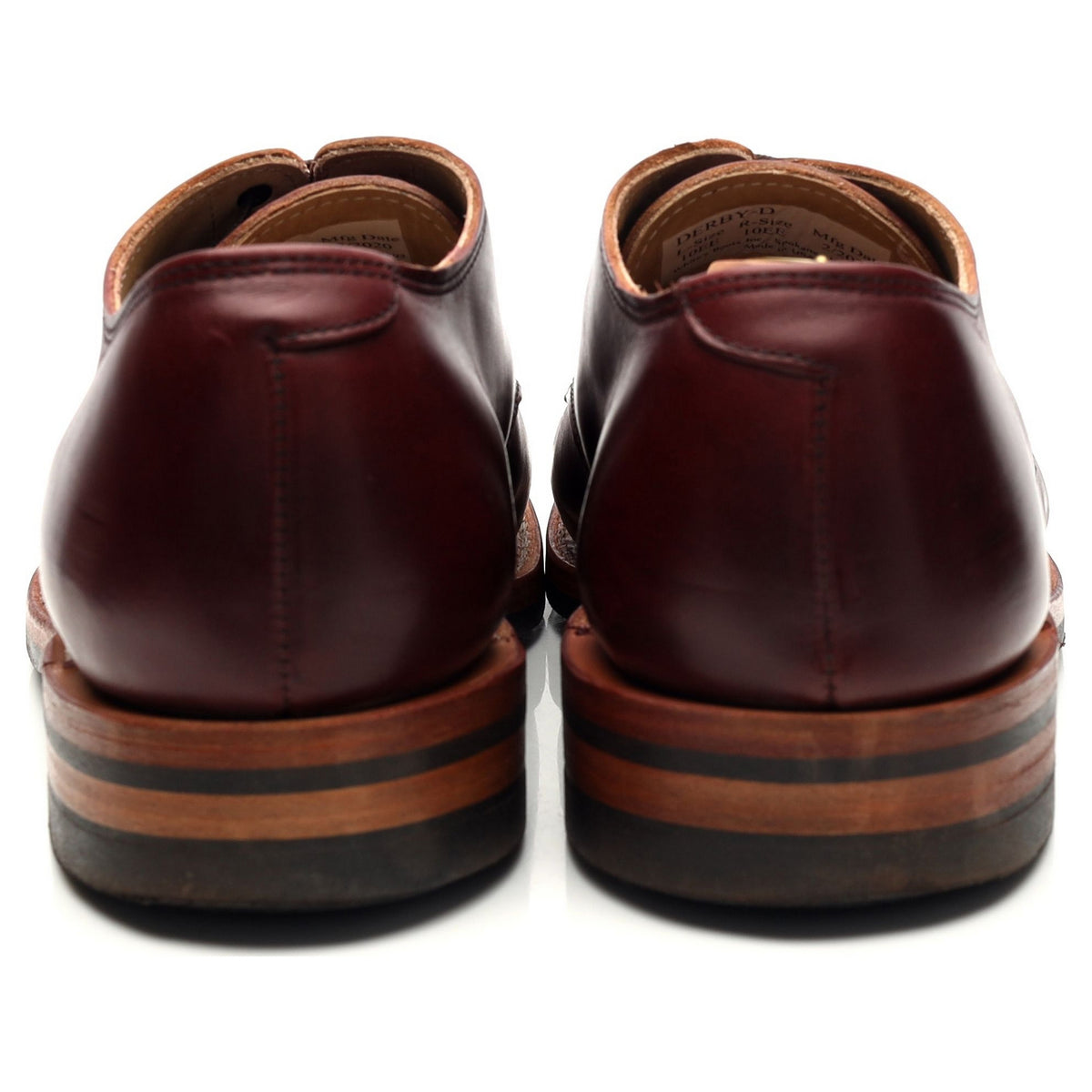 &#39;Otto&#39; Burgundy Leather Derby UK 9.5 US 10 EE