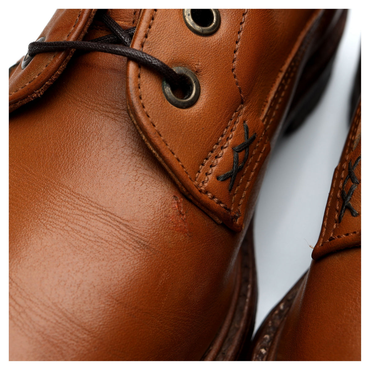 &#39;SR974C&#39; Tan Brown Leather Boots UK 6.5