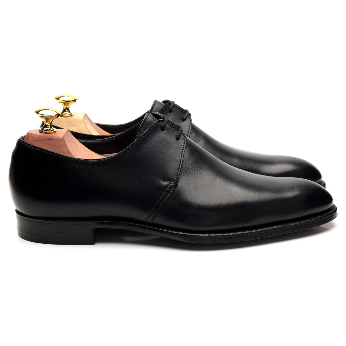 Black Leather Derby UK 7.5 E