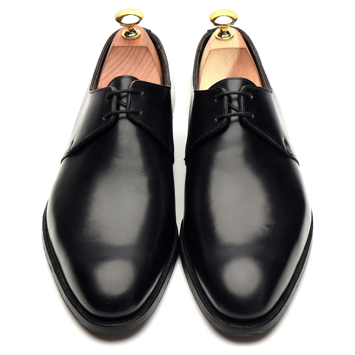 Black Leather Derby UK 7.5 E