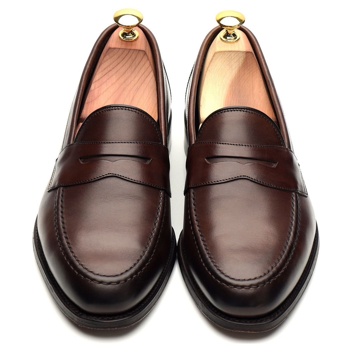 1880 &#39;Hornbeam&#39; Dark Brown Leather Loafer UK 7 F