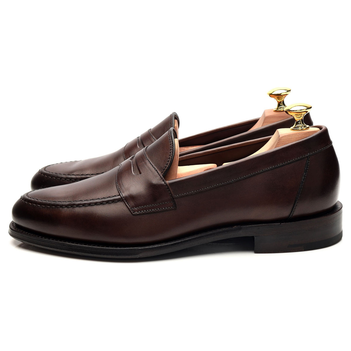 1880 &#39;Hornbeam&#39; Dark Brown Leather Loafer UK 7 F