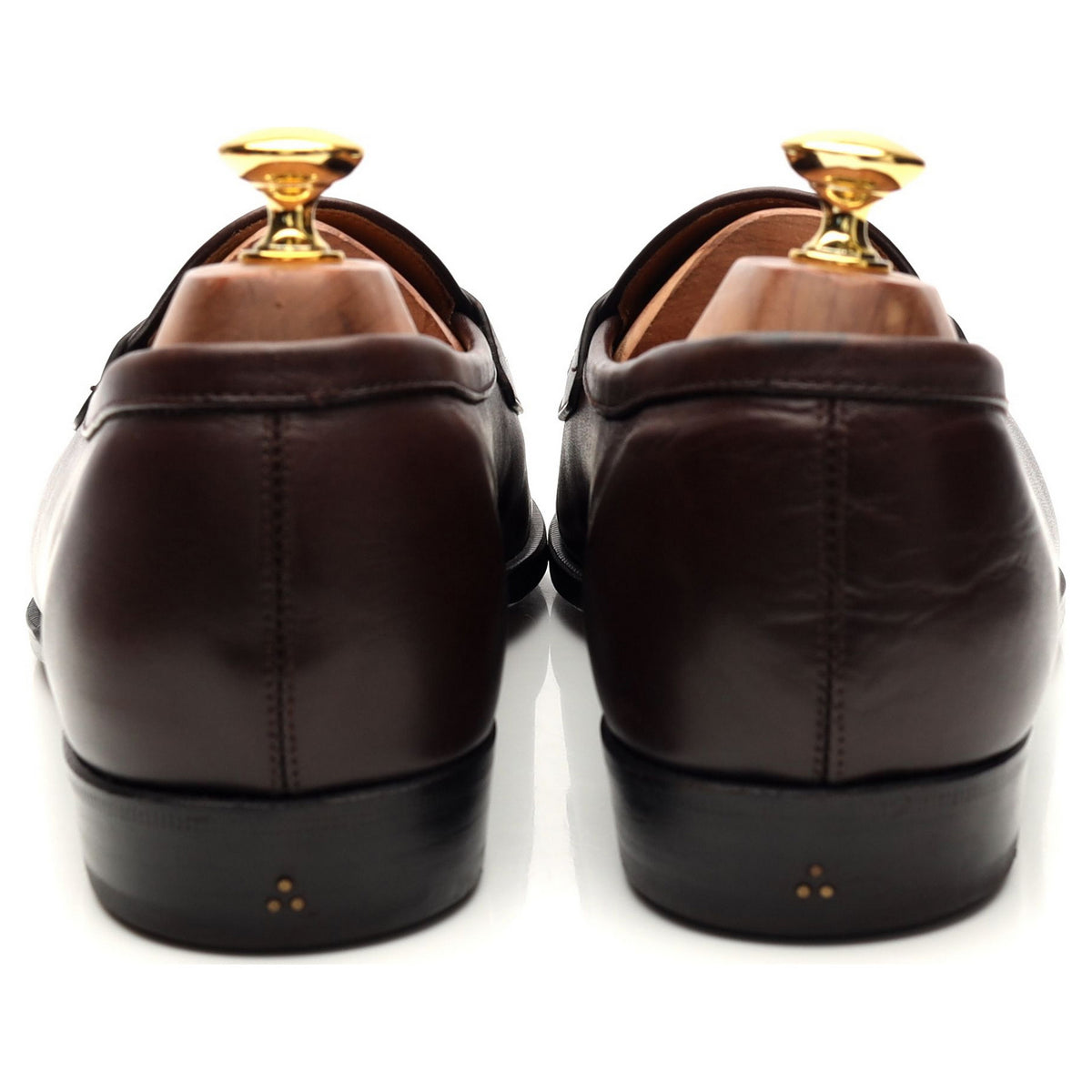 &#39;Sagan Grand&#39; Dark Brown Leather Loafers UK 10 / UK 10.5