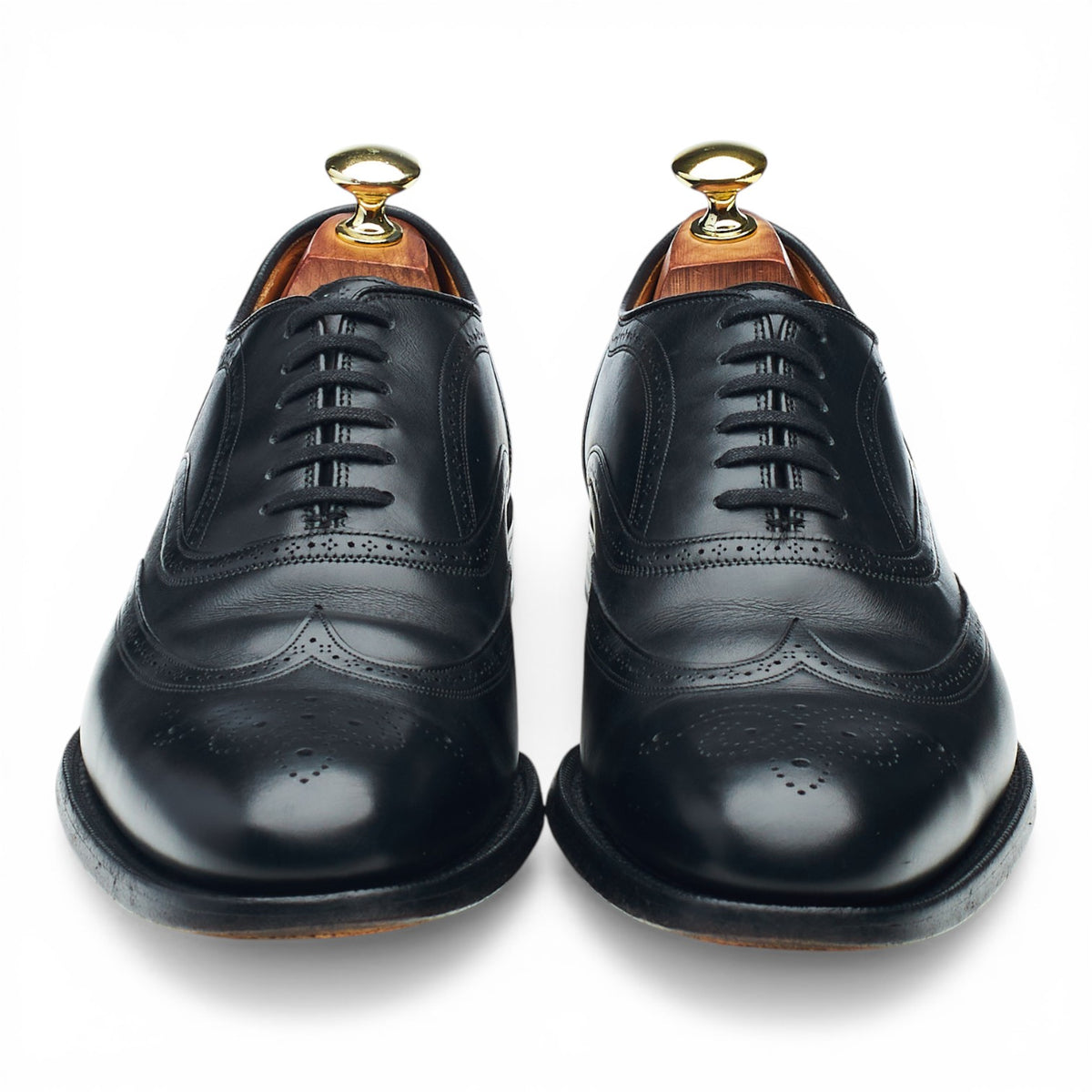 'Gunthorpe' Black Leather Oxford Brogues UK 7 G