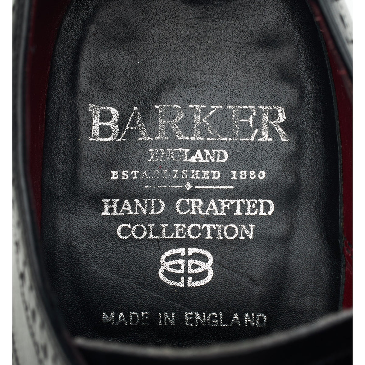 Black Leather Derby Brogues UK 8.5 F