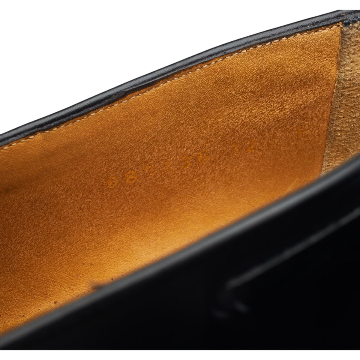 'Clive' Black Leather Tassel Loafers UK 12 F